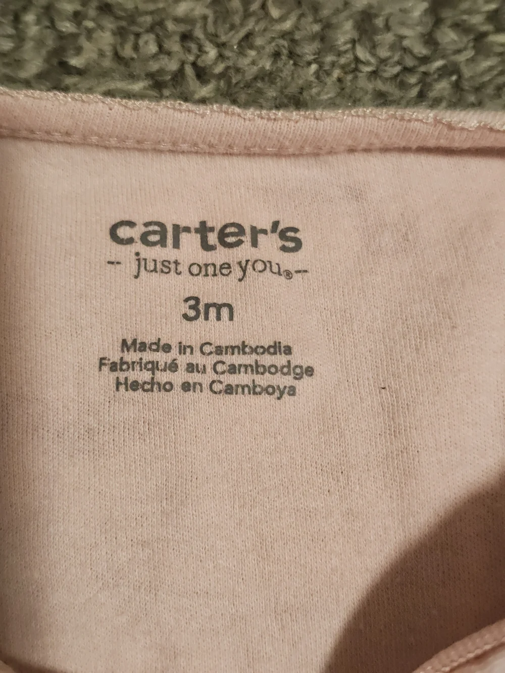 Carters soft pink